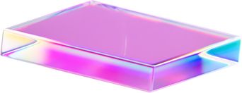 3D Holographic Glass Cuboid 